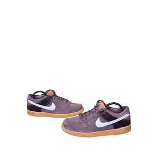 Vintage Nike Dunk Low Premium Baroque Brown White Orange 2008 size 8.5